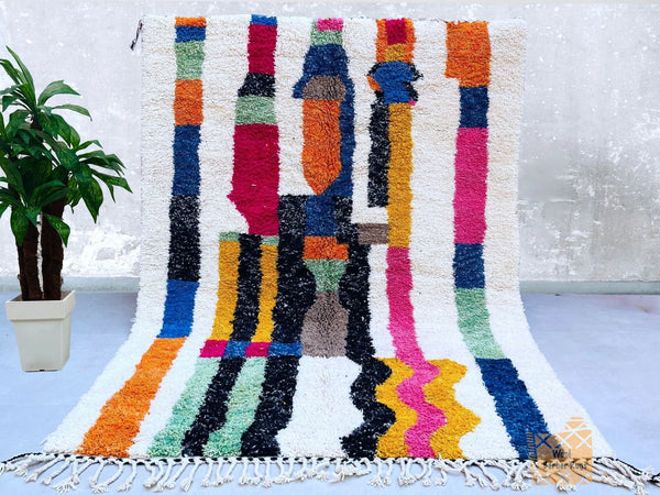 Tapis berbère marocain authentique, tapis en laine véritable