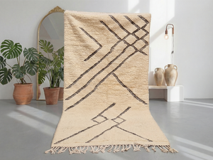 Tapis Beni Ourain 2,5 m x 2,3 m, tapis berbère marocain fait main