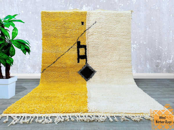 Tapis Beni Ouarain 2,5 m x 3,3 m, tapis berbère marocain fait main