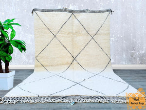Tapis marocain artisanal 8,0 pi x 11,8 pi - Tapis berbère luxueux